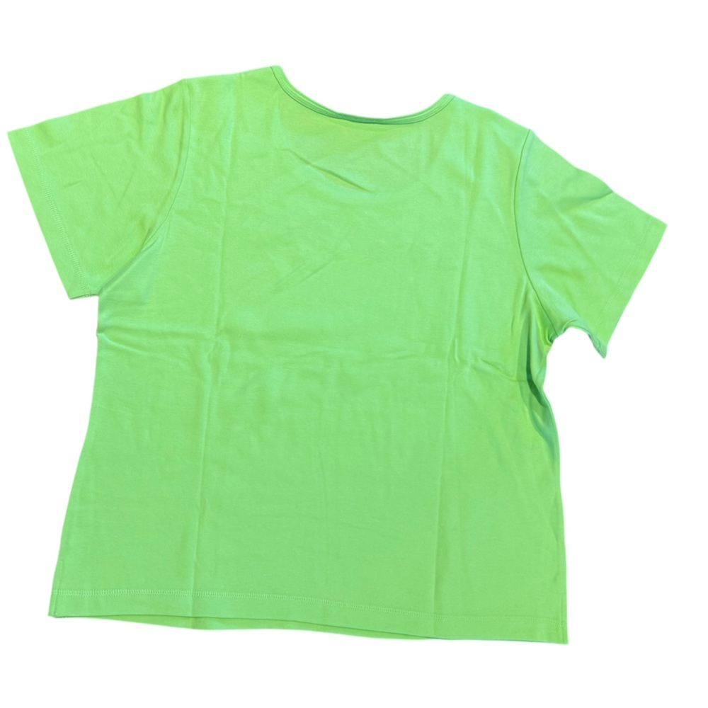 Quacker Factory Womens XL Short Sleeve T-Shirt with Colorful Seashell Embroidery - Picture 2 of 6